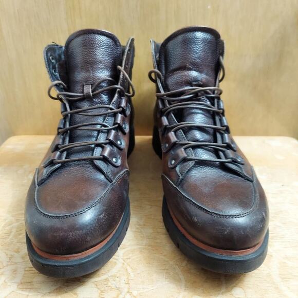 Franceschetti Italy Barneys New York Men's US 10 Brown Leather Ankle Boots - Picture 4 of 13